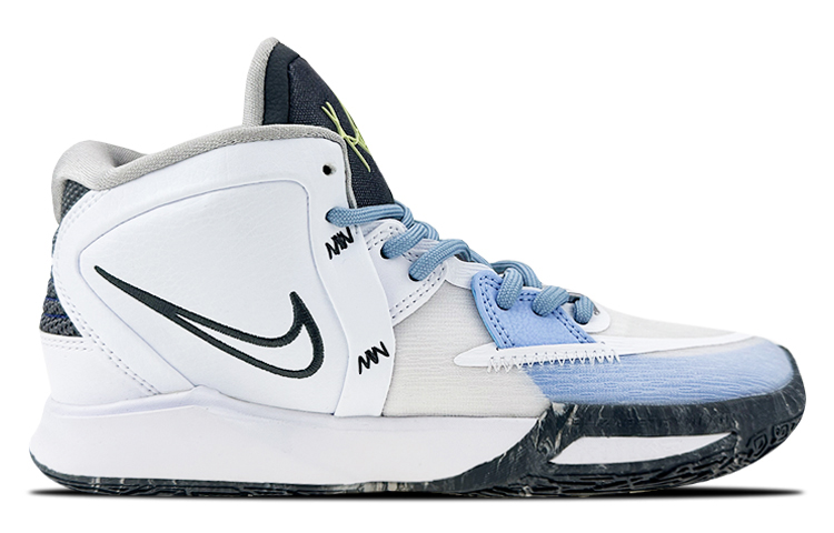 Кроссовки баскетбольные Nike Kyrie 8 Infinity противоскользящие износостойкие унисекс бело-синие — фото 3