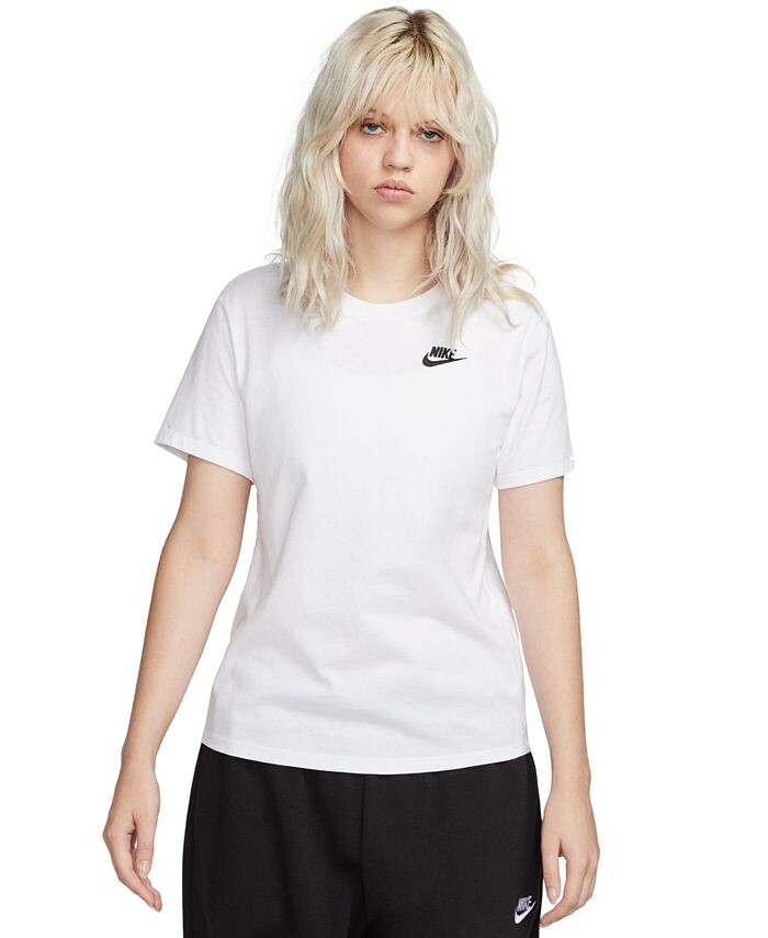 

Женская футболка Sportswear Club Essentials Nike, белый