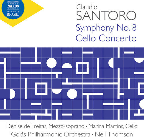 

CD диск Santoro / Martins / Goias Philharmonic Orchestra: Symphony No. 8 Cello Concerto Tres Abstracoes