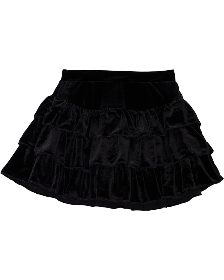 

Юбка Chaser Stretch Velvet Flouncy Skort, реальный черный
