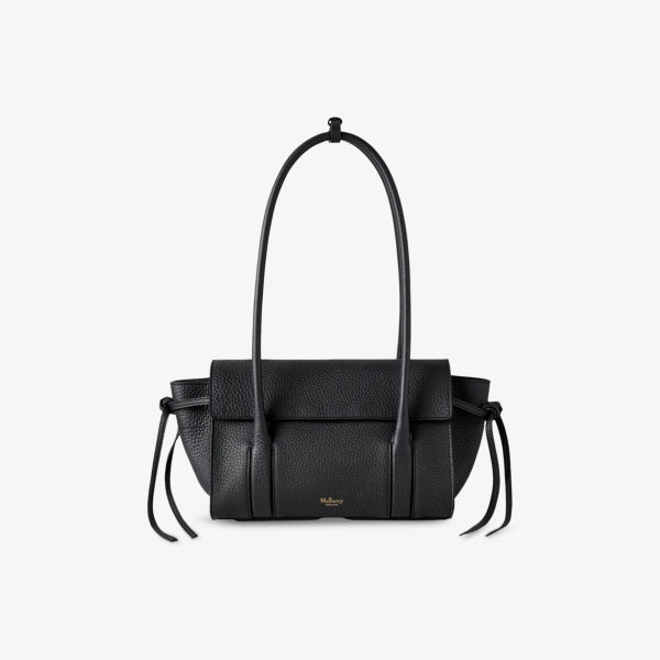 

Мини-сумка-тоут Bayswater из мягкой кожи Mulberry, черный