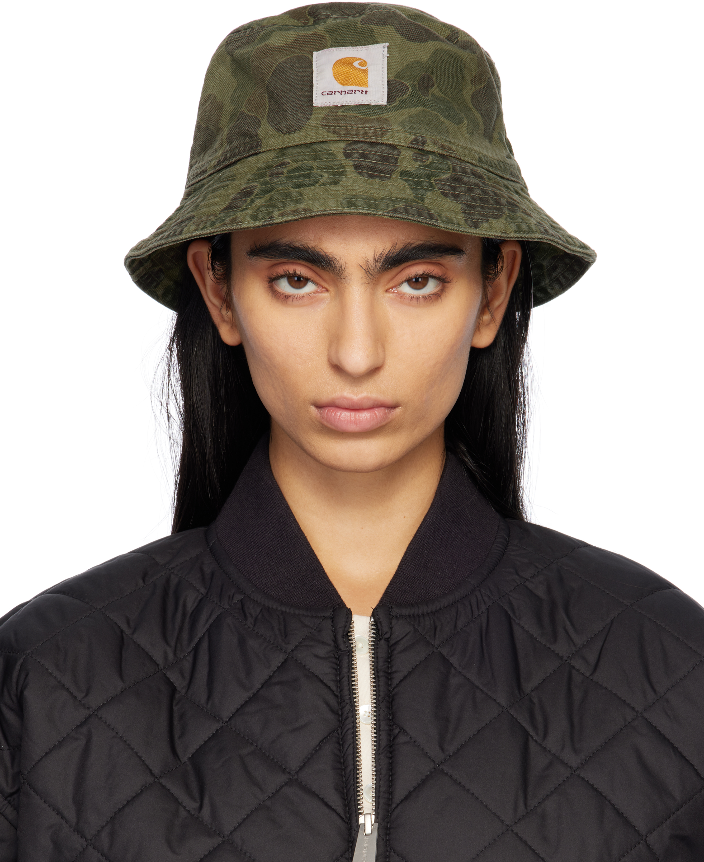 

Зеленая утиная камуфляжная панама Carhartt Work In Progress