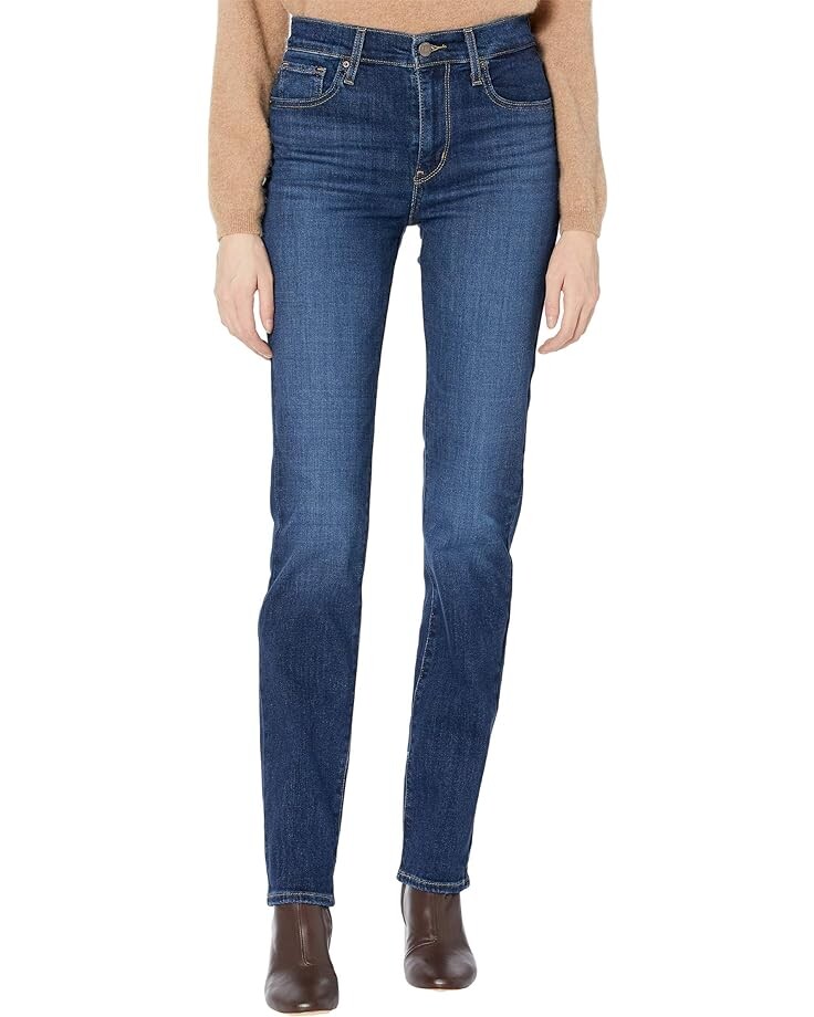

Джинсы Levi's Womens 724 High-Rise Straight, цвет Carbon Glow