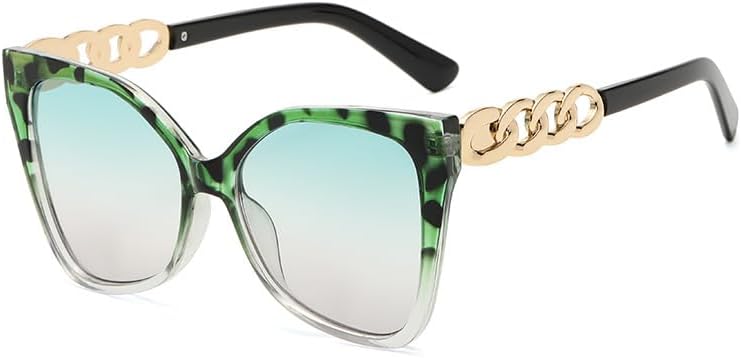 

Солнцезащитные очки для мужчин и женщин - защита UV400 - оправа "кошачий глаз" с градиентным покрытием, подходят для занятий спортом на открытом воздухе и вождения QWBSER, 2