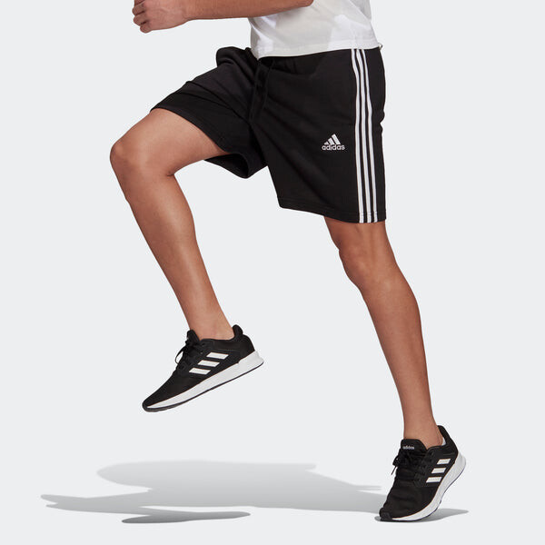 Шорты m 3s ft sho повседневные спортивные шорты с полосками по бокам Adidas, черный — фото 2