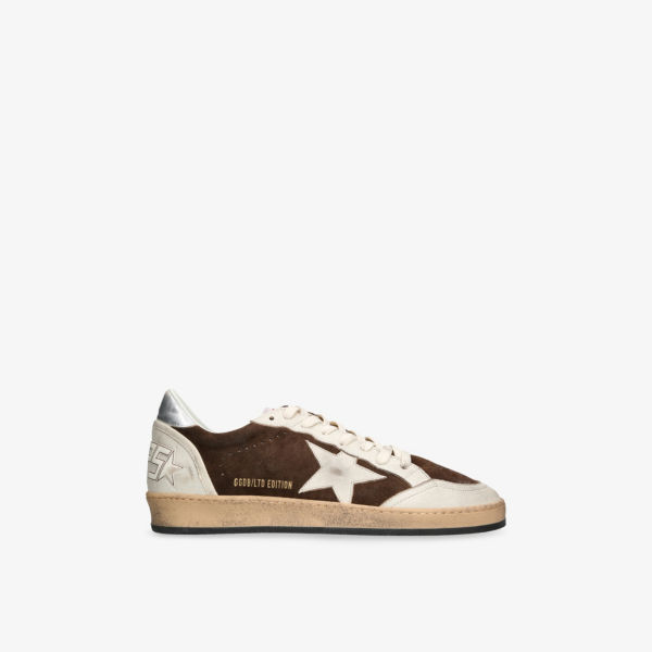 

Балстар кожаные и замшевые низкие кроссовки Golden Goose, красный