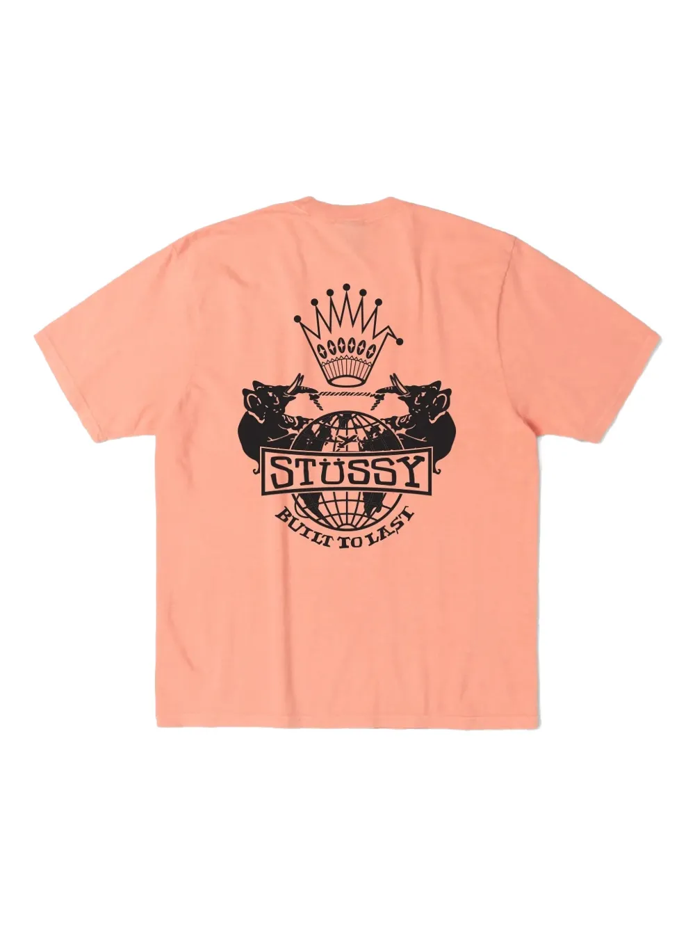 Футболка с графическим принтом Stüssy, оранжевый — фото 2