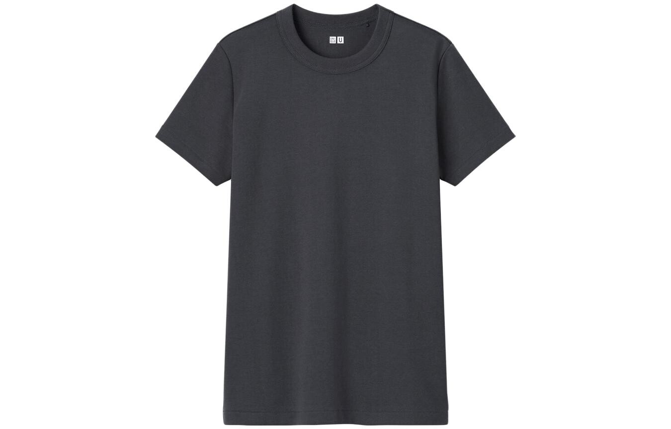

Футболка U Collection женская темно-серая Uniqlo