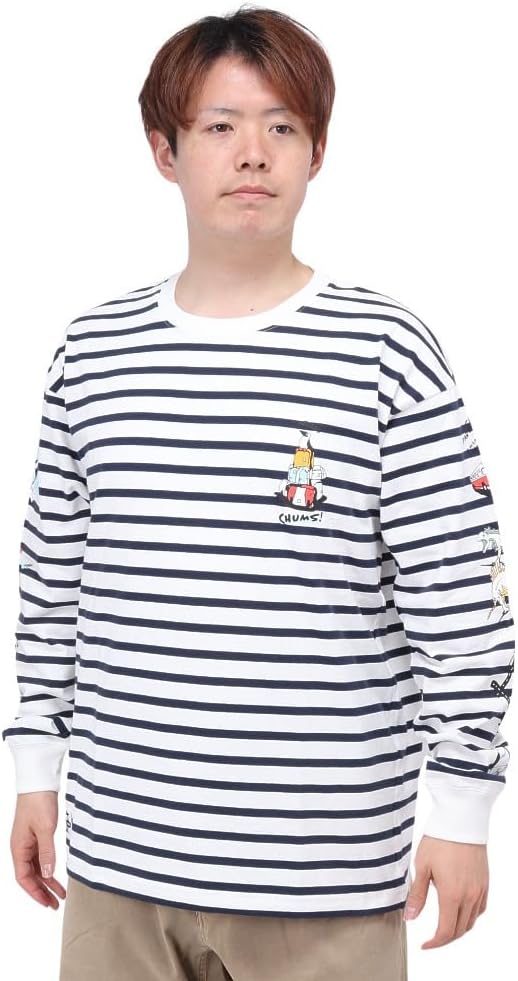 

Мужская футболка Chums Oversized Utah Tours с длинными рукавами, белый/темно-синий