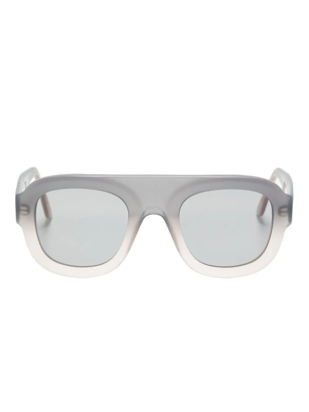 

Солнцезащитные очки прямоугольной формы с эффектом омбре Andy Wolf, серый