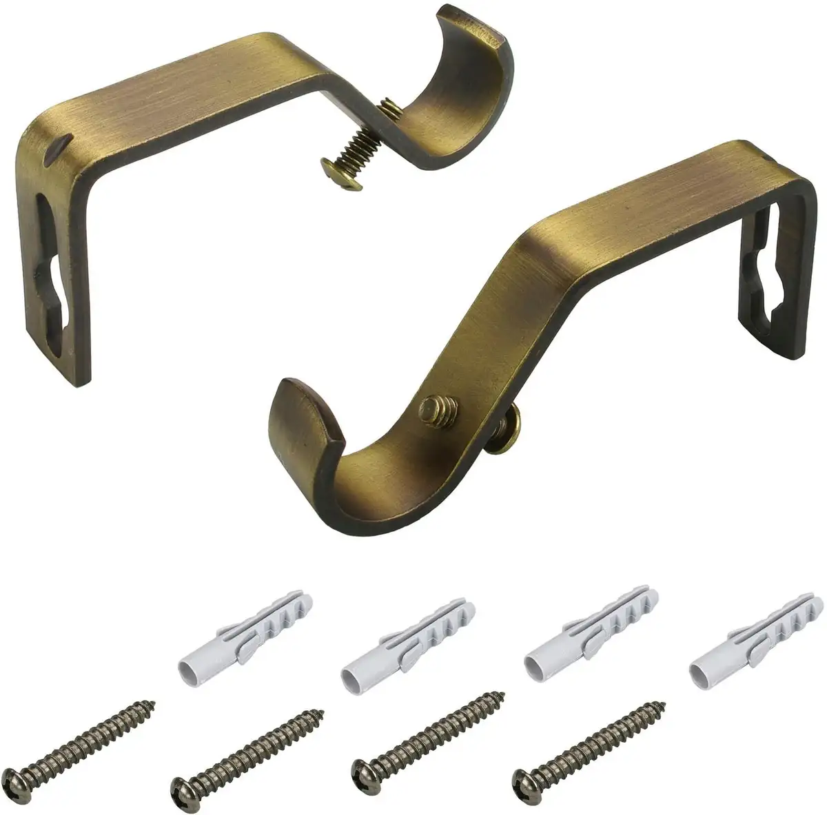 

Опоры Liedeco (комплект, 2 шт.) для карнизов Ø 16 мм Ø 1,6 см, цвет messingfarben/antik