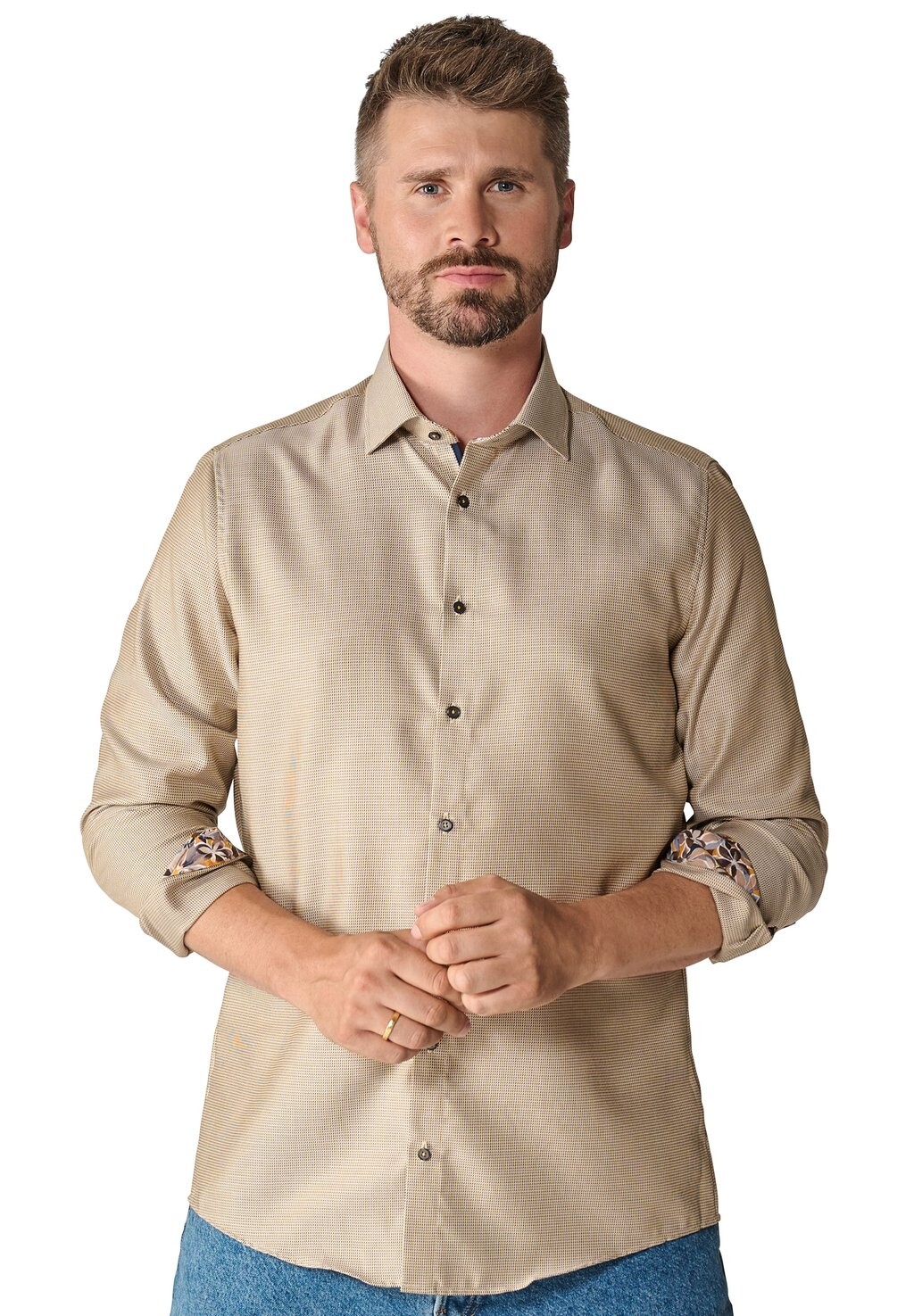 

Деловая рубашка MODERN VENTI, цвет beige