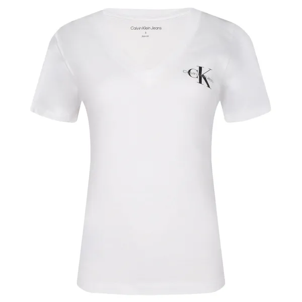 Комплект из двух футболок приталенного кроя Calvin Klein, белый — фото 3