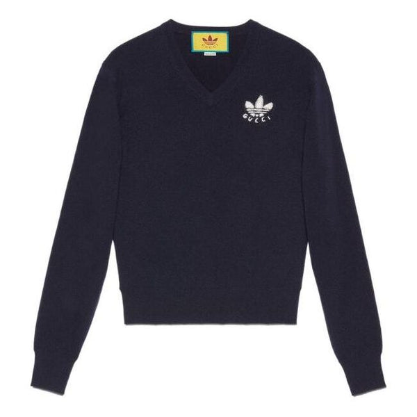 

Свитер x adidas fw22 wool sweater navy Gucci, синий