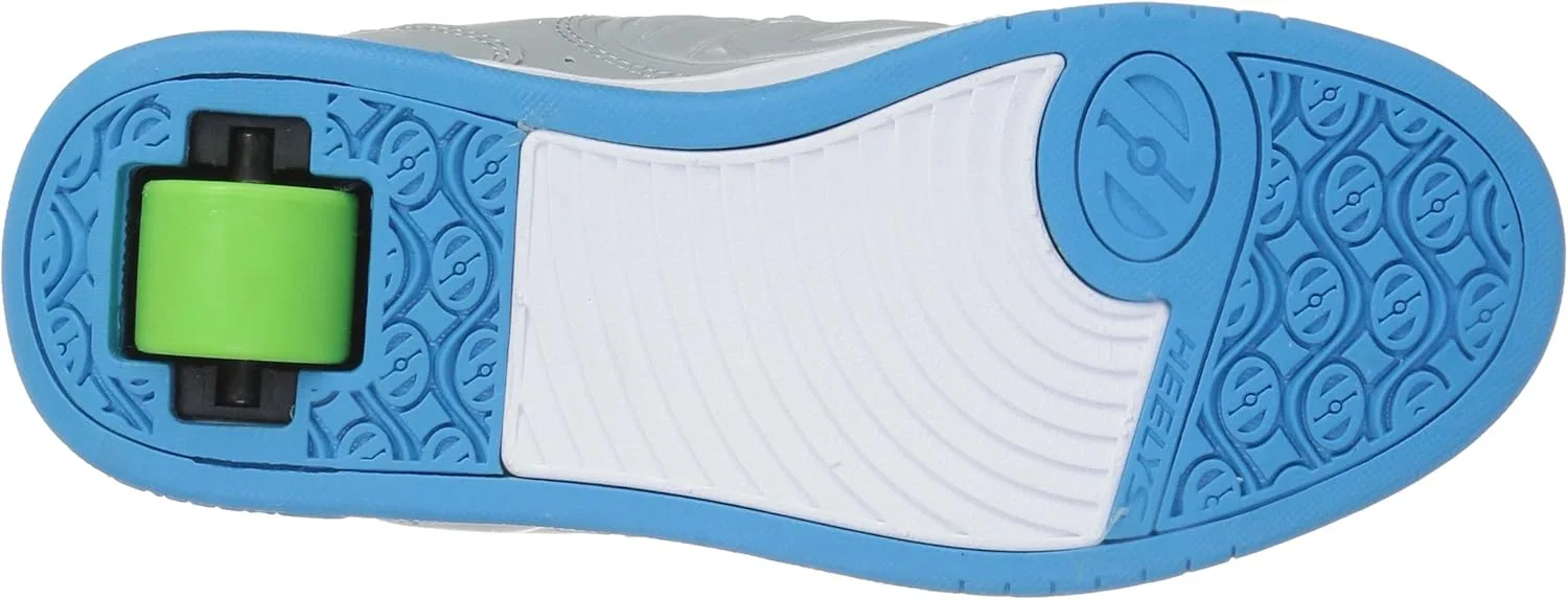 Кроссовки на колесиках Heelys, цвет Grey Reflective/Cyan/Grape — фото 4