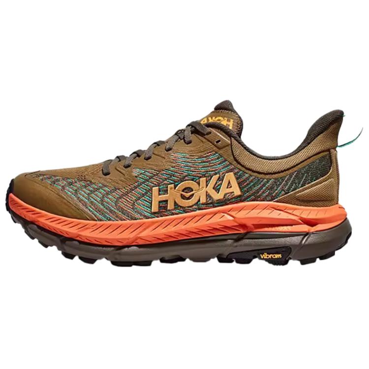 

HOKA ONE ONE Мужские противоскользящие кроссовки Mafate Speed 4 для трейлраннинга с низким верхом цвета тыквы, цвет Pumpkin