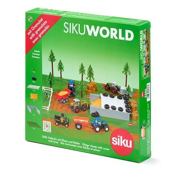 

Комплект силоса Siku 5606 с крышкой, шинами и гранулами