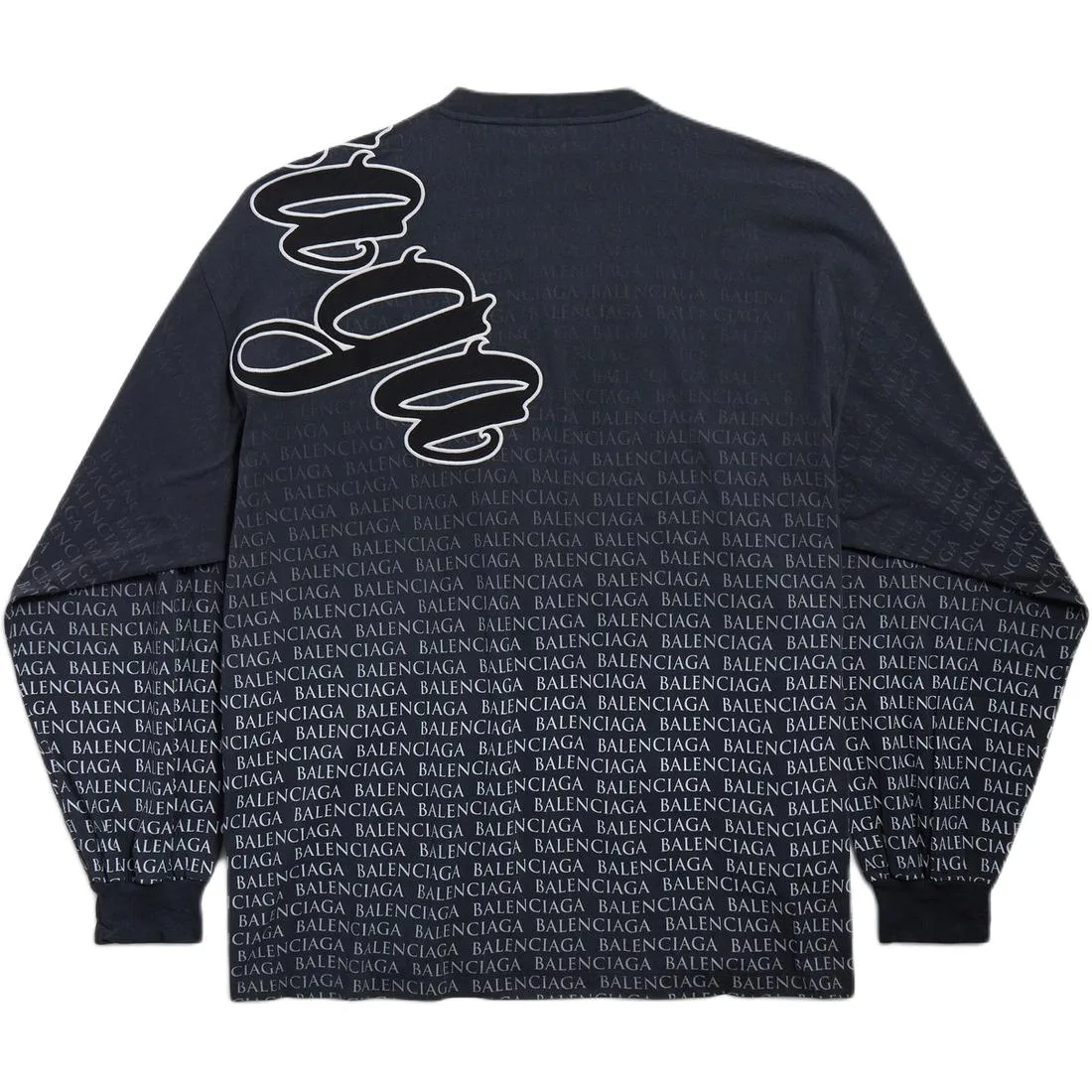 Футболка мужская oversize Balenciaga, Washed Black — фото 3
