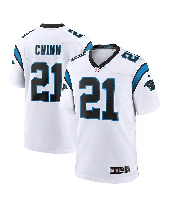 

Мужская игровая футболка Jeremy Chinn Carolina Panthers Nike, белый