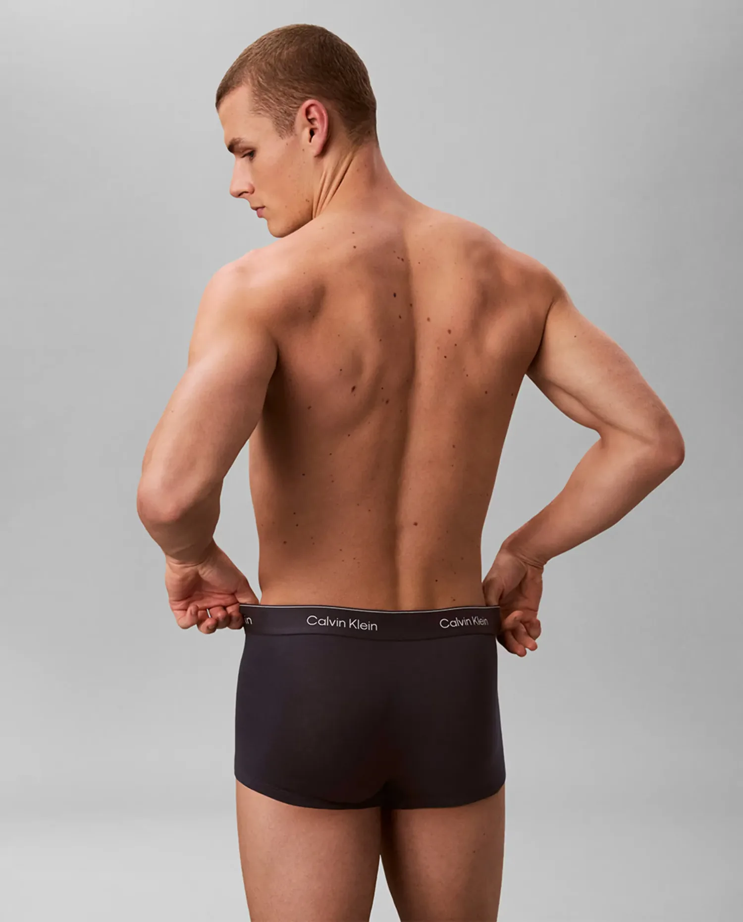 Набор из 3 низко посаженных боксеров - Icon Cotton Stretch Calvin Klein, мультиколор — фото 3