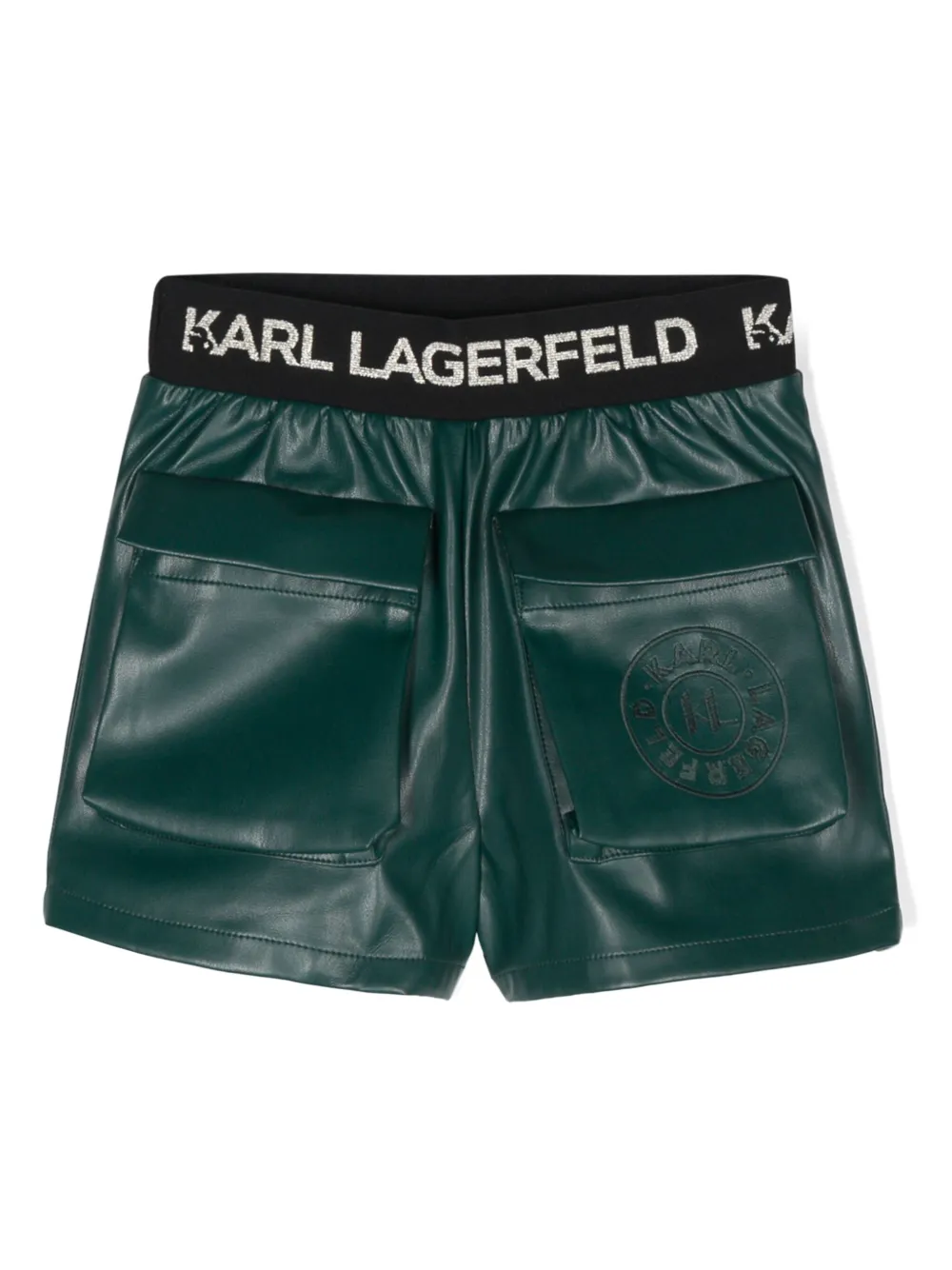 

Шорты с логотипом KARL LAGERFELD KIDS, зеленый