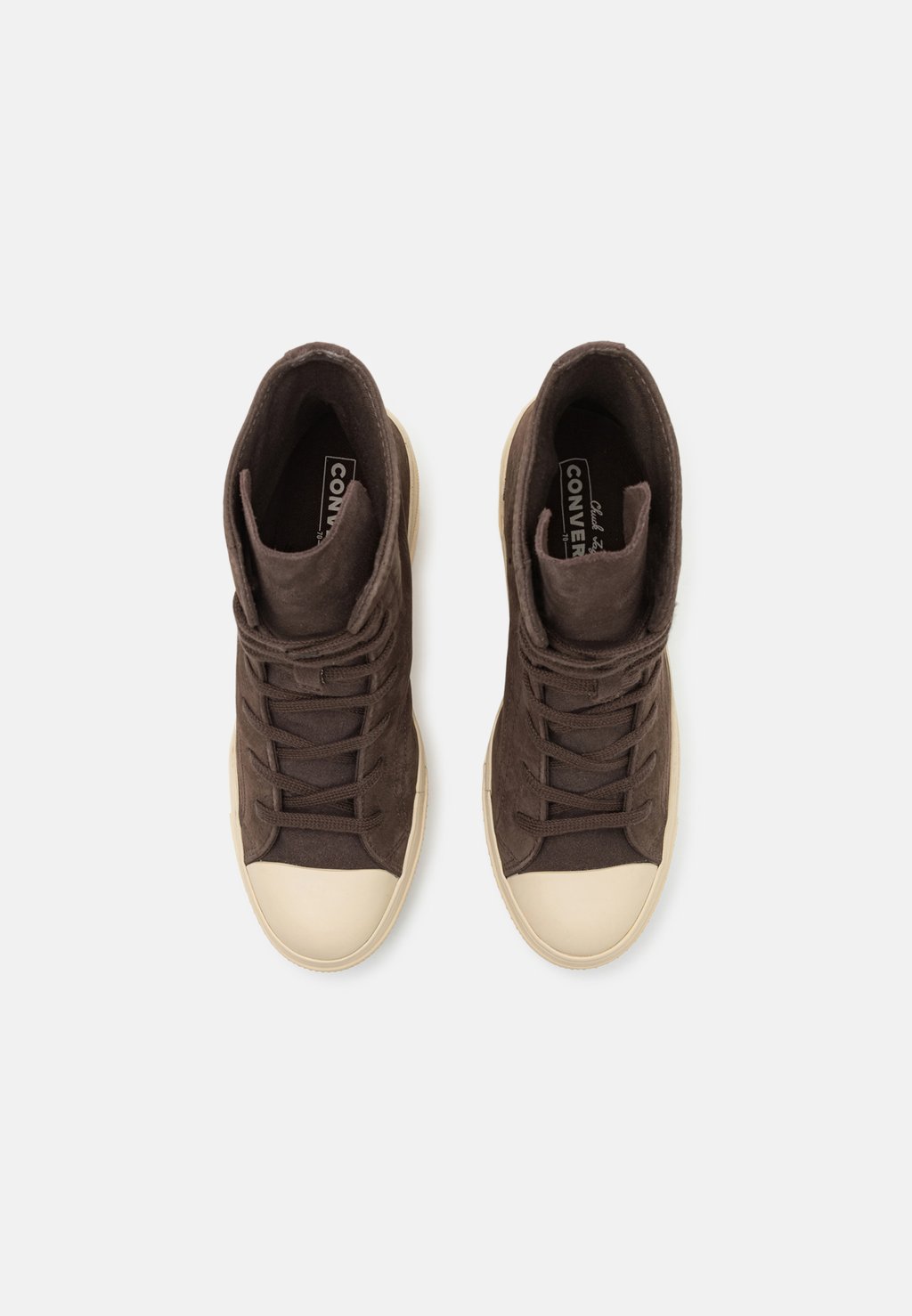 Ботильоны на шнуровке CHUCK 70 DE LUXE HEEL PLATFORM Converse, коричневый