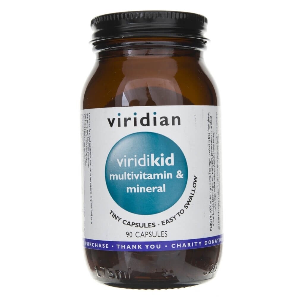 

Виридиан, Виридикид, витамины и минералы для детей, БАД, 90 капсул Viridian