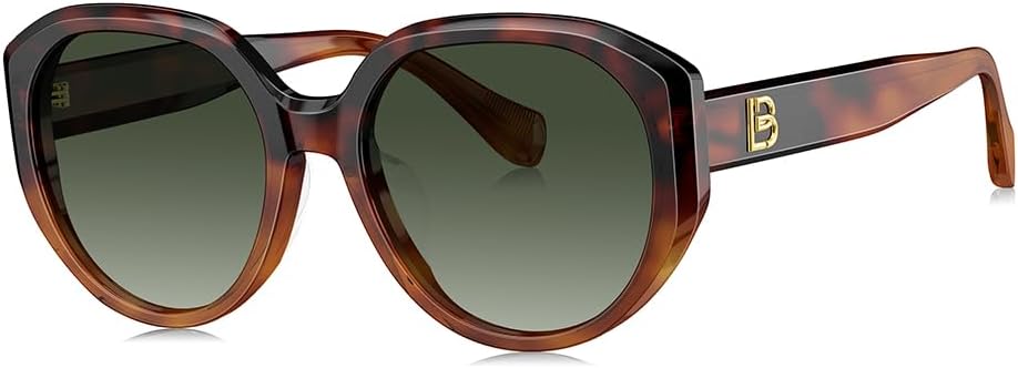 

Женские стильные элегантные круглые поляризованные солнцезащитные очки BOLON BL3130 Ginza 55 мм, эксклюзивный бренд очков EssilorLuxottica, Gradient Tortoise-shell/Gradient Green