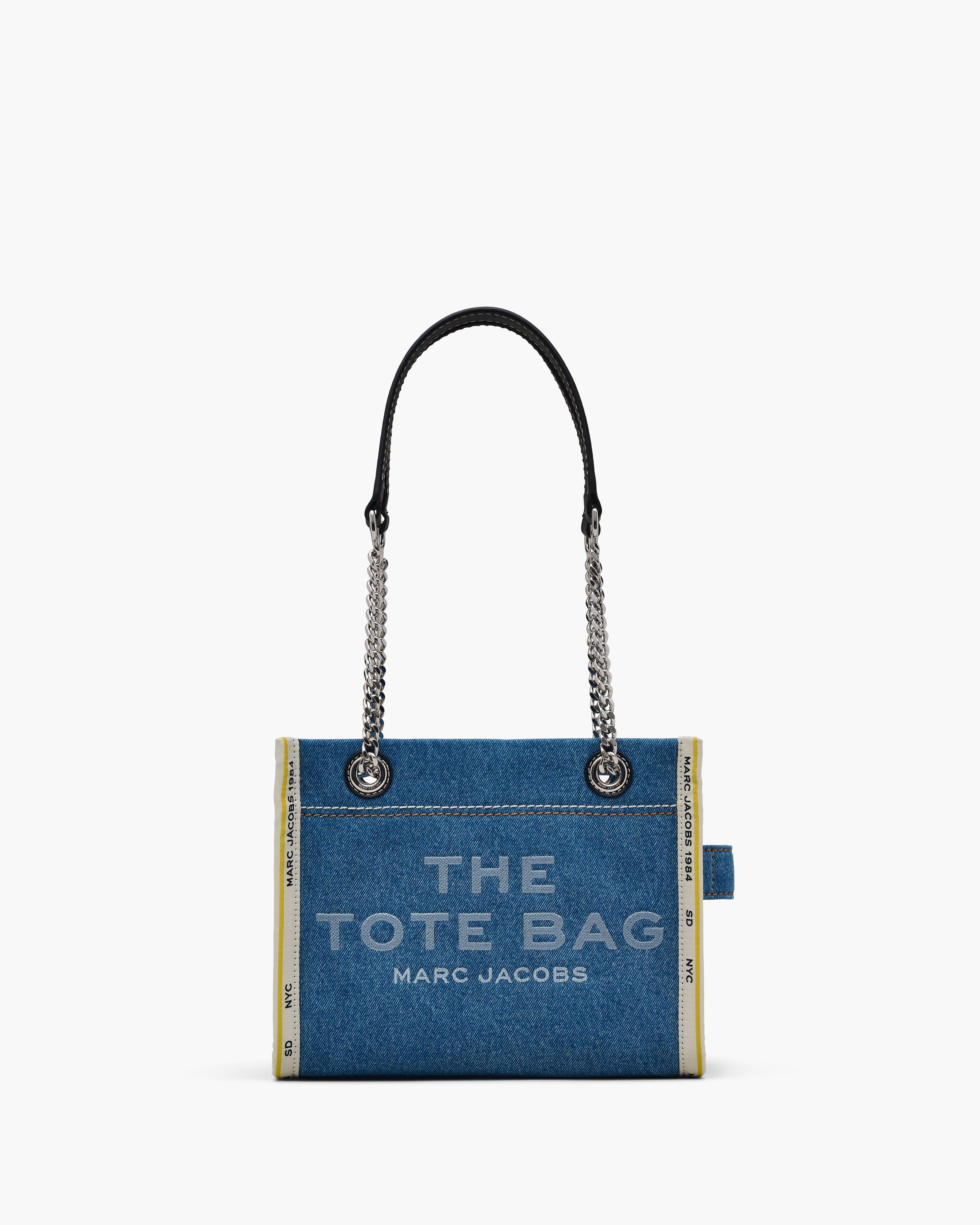 

Сумка-тоут Denim Chain Small Marc Jacobs, цвет Light Wash, Серый, Сумка-тоут Denim Chain Small Marc Jacobs, цвет Light Wash