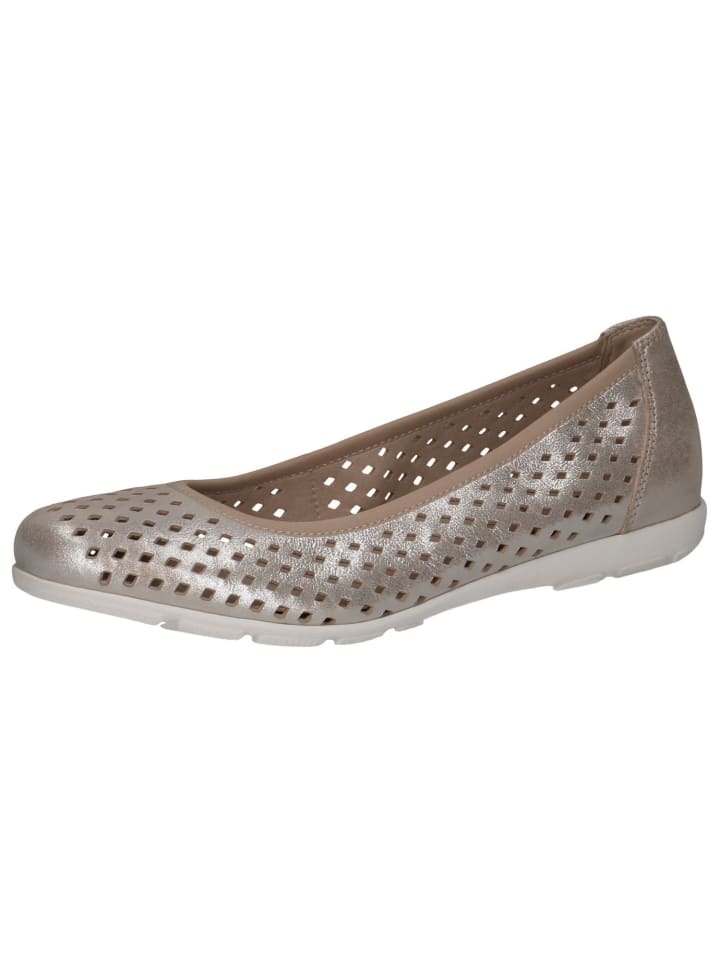 Балетки Caprice, цвет taupe metallic
