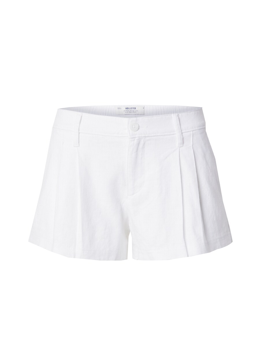 

Свободные брюки со складками спереди HOLLISTER LIVVY, белый