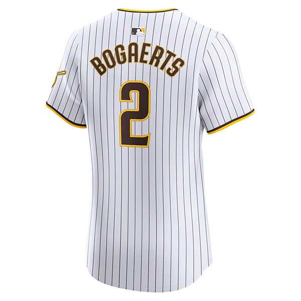 Мужская белая домашняя элитная футболка San Diego Padres Xander Bogaerts Nike — фото 4