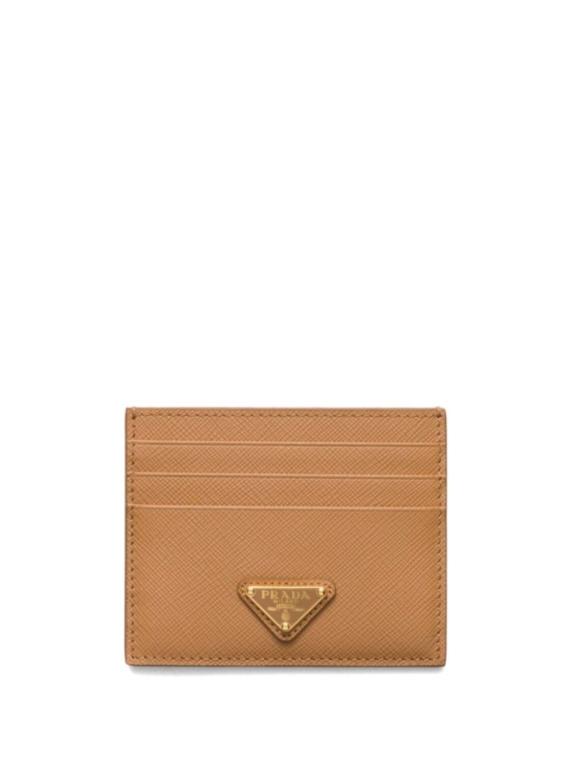

Prada держатель карты Saffiano, нейтральный цвет