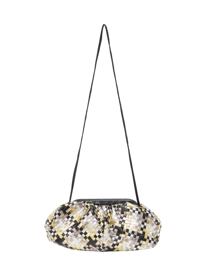 

Клатч faina, цвет white black yellow