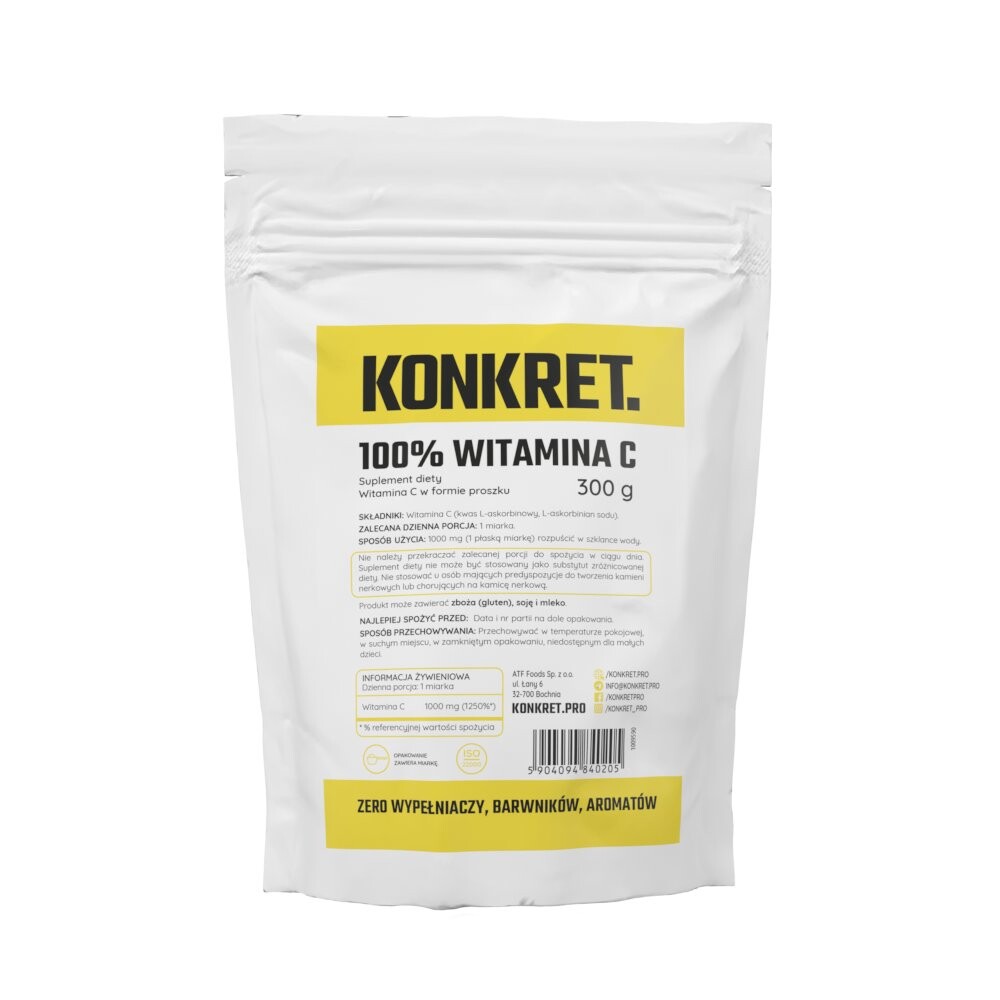 

Диетическая добавка КОНКРЕТ 100% витамин С 300 г Konkret.Pro