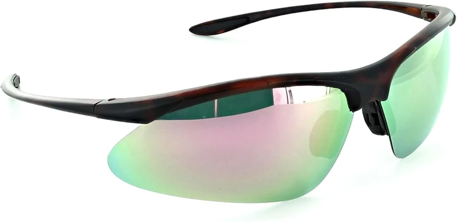 

Поляризованные спортивные солнцезащитные очки Optic Nerve Tightrope – легкая спортивная оправа, защита от УФ-излучения, антибликовое покрытие – унисекс, Tortoise