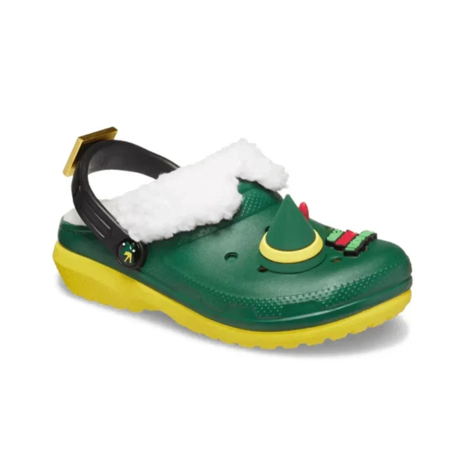 Crocs ELF Classic 209377-7C1 Сабо, зеленые, с круглым носком, без шнурков, KFC736 — фото 3