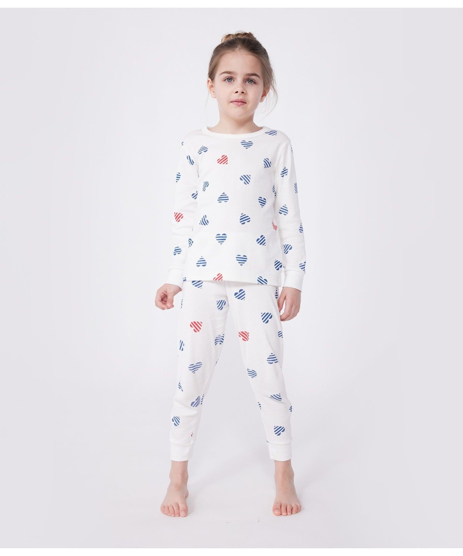 Пижама PETIT BATEAU, Off-white/multicolor