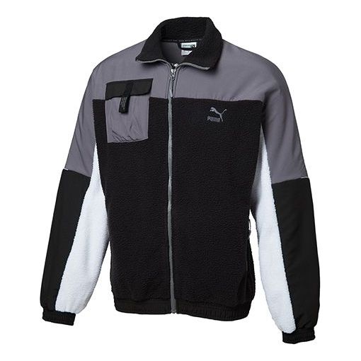 

Куртка lapel fleece jacket black Puma, черный