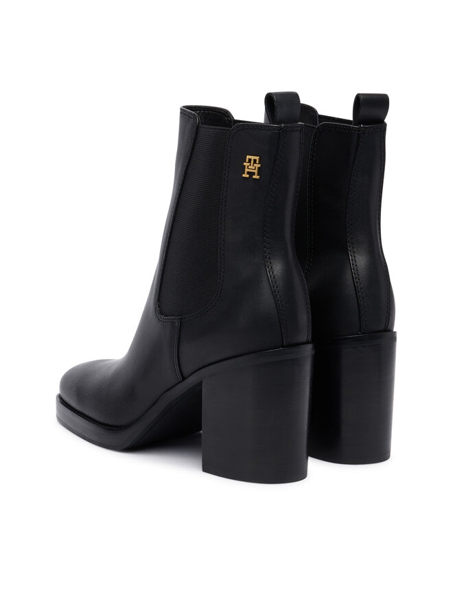 Ботильоны Square Toe Chelsea High Block Hl FW0FW08844 Tommy Hilfiger, черный — фото 3