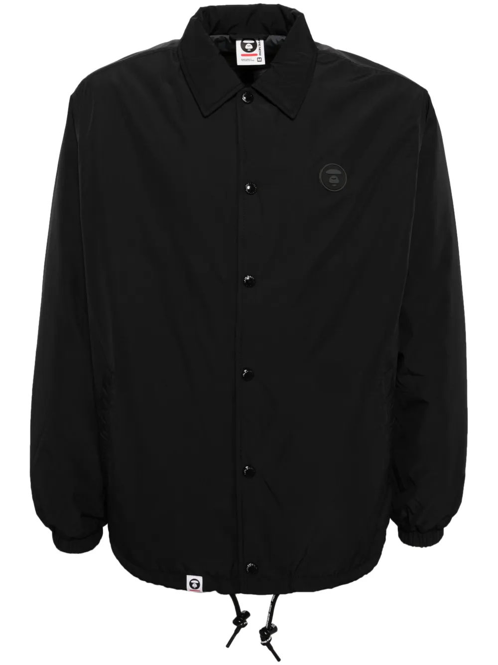 

Куртка-рубашка с нашивкой-логотипом AAPE BY *A BATHING APE, черный