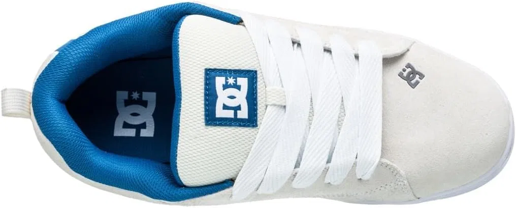 Мужские кожаные кроссовки DC Shoes Court Graphic, светло-серый — фото 4
