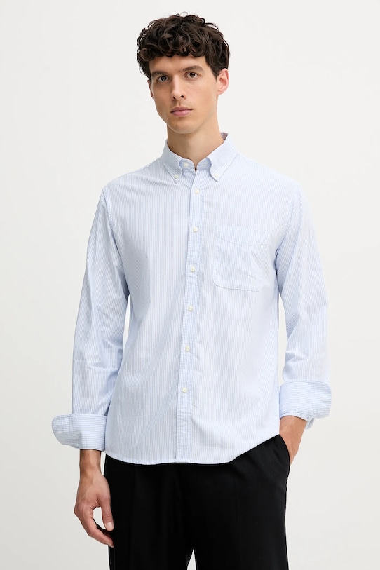 

Хлопковая рубашка United Colors Of Benetton, синий