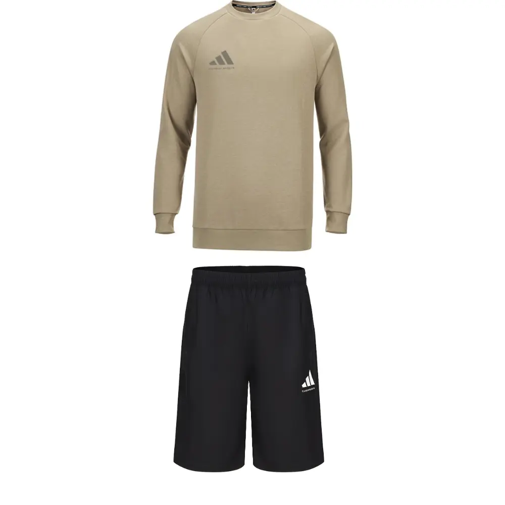 

Adidas Повседневный спортивный костюм мужской Khaki+Black