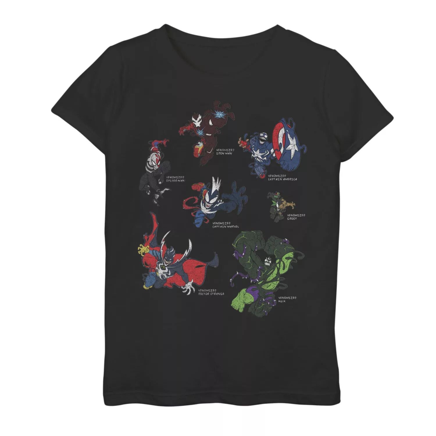 

Футболка с рисунком Marvel Venomized Heroes для девочек 7–16 лет Marvel