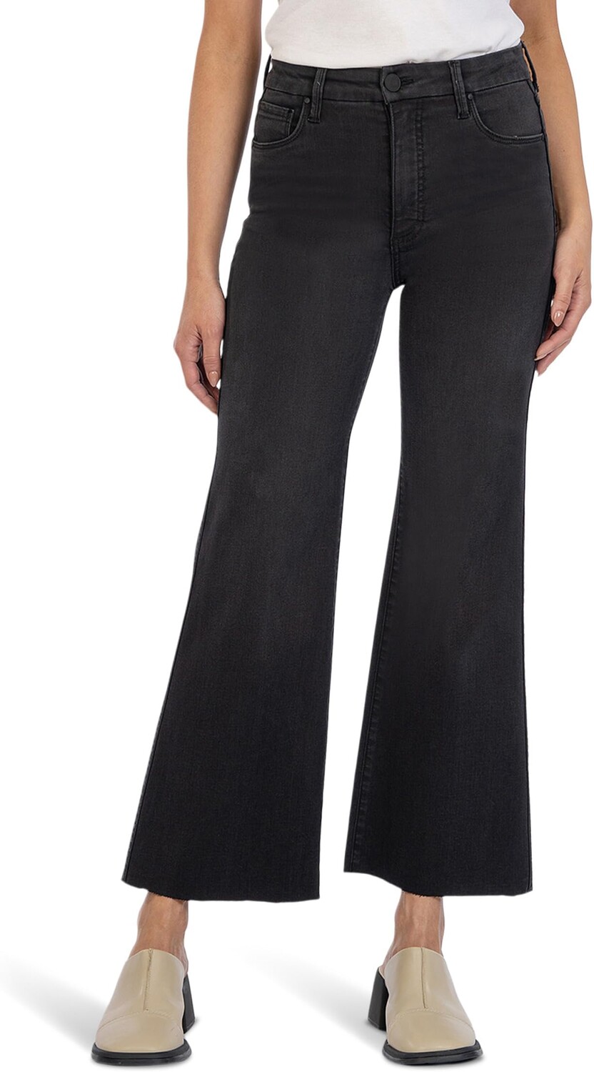 

Джинсы Meg High-Rise Fab Ab Wide Leg Raw Hem in Experiences KUT from the Kloth, цвет Experiences