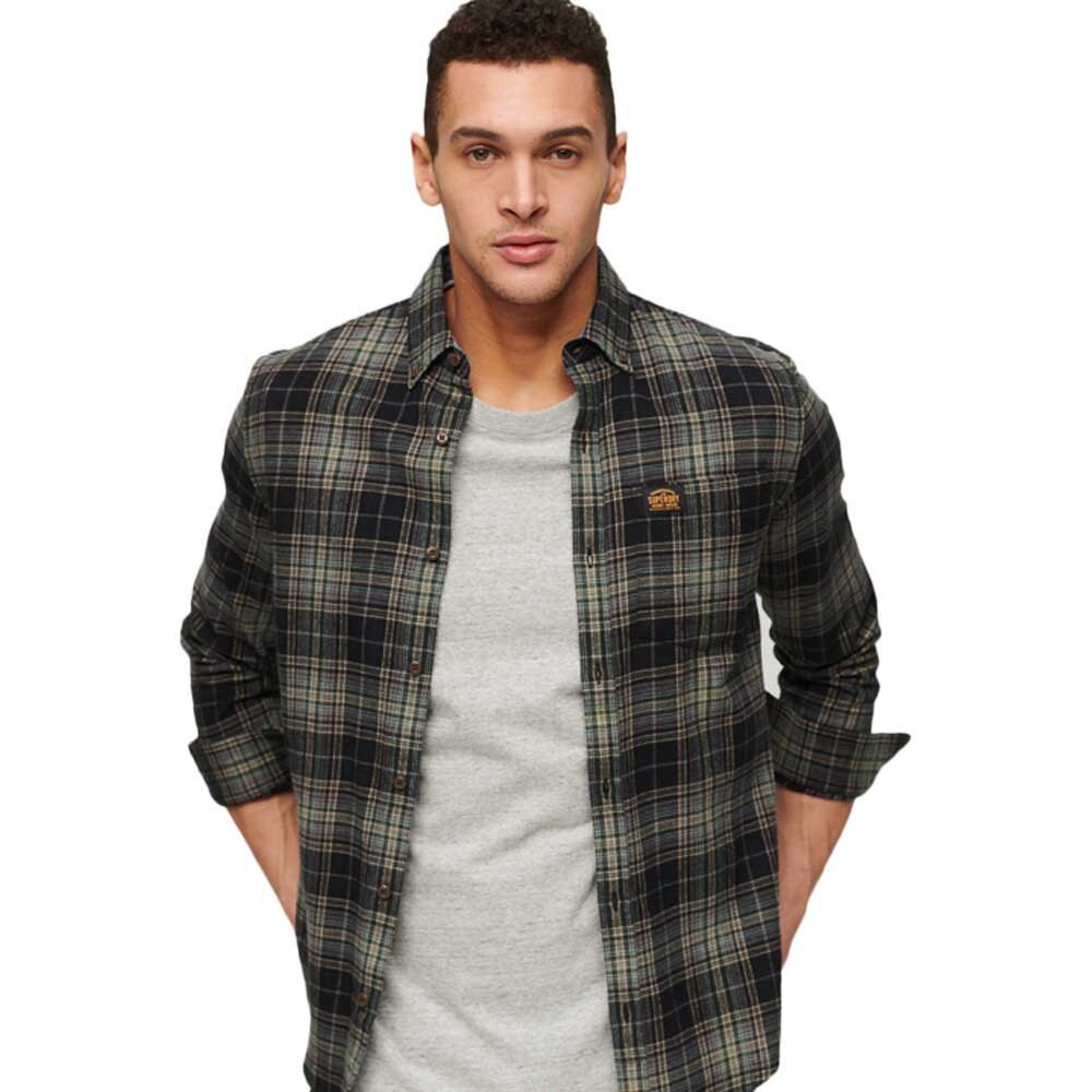 

Рубашка Superdry Cotton Lumberjack, зеленый