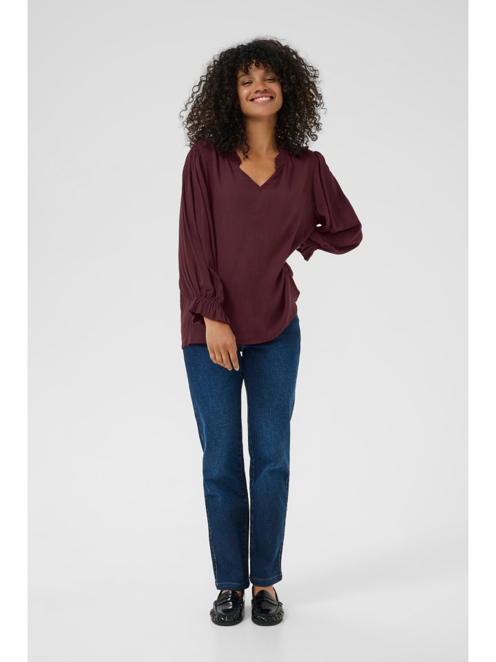 

Kaffe Блузка с длинными рукавами KAliv, стандартный крой, цвет Windsor Wine