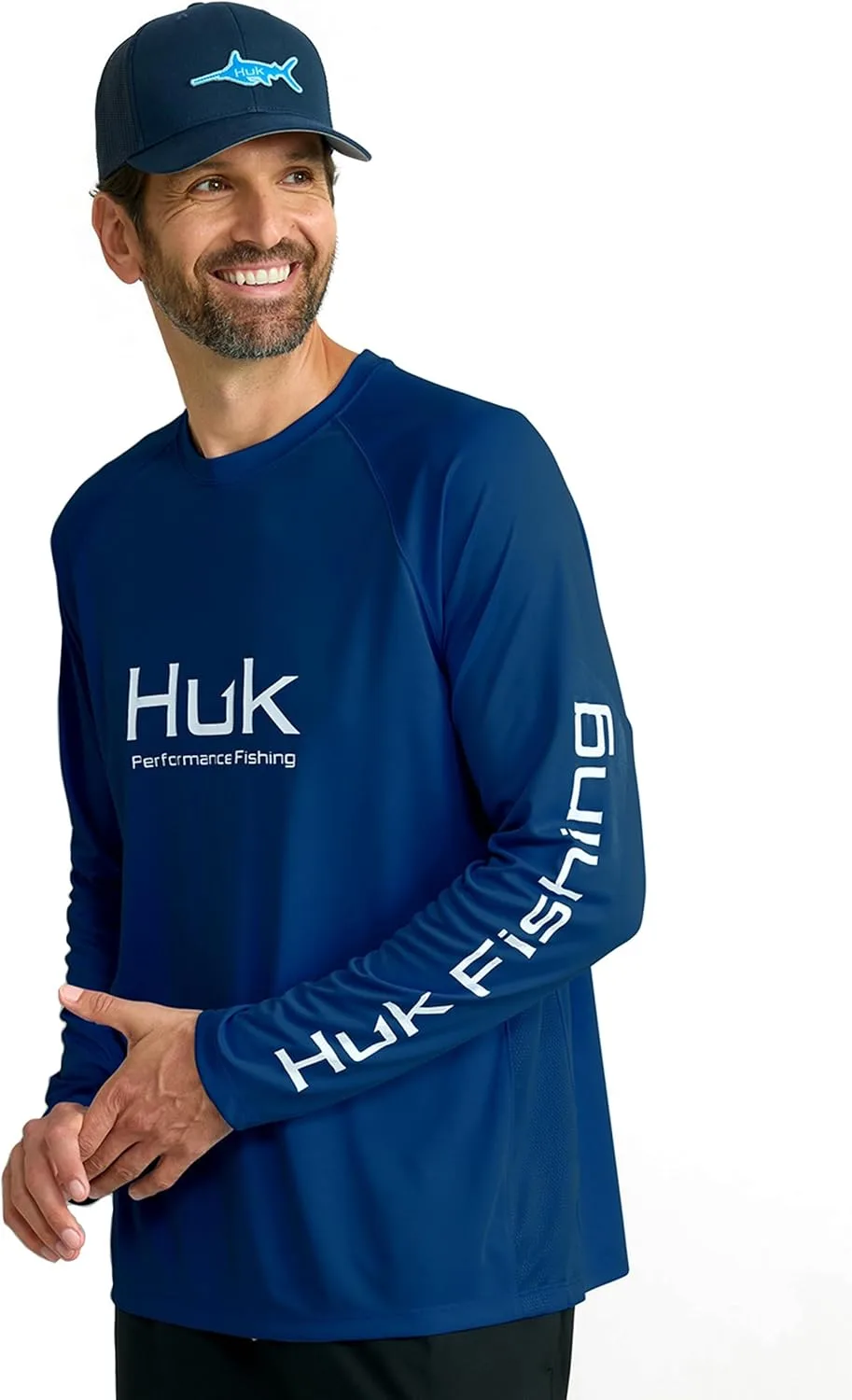 

HUK мужская рыболовная рубашка с длинным рукавом Pursuit Vented (+30 UPF)