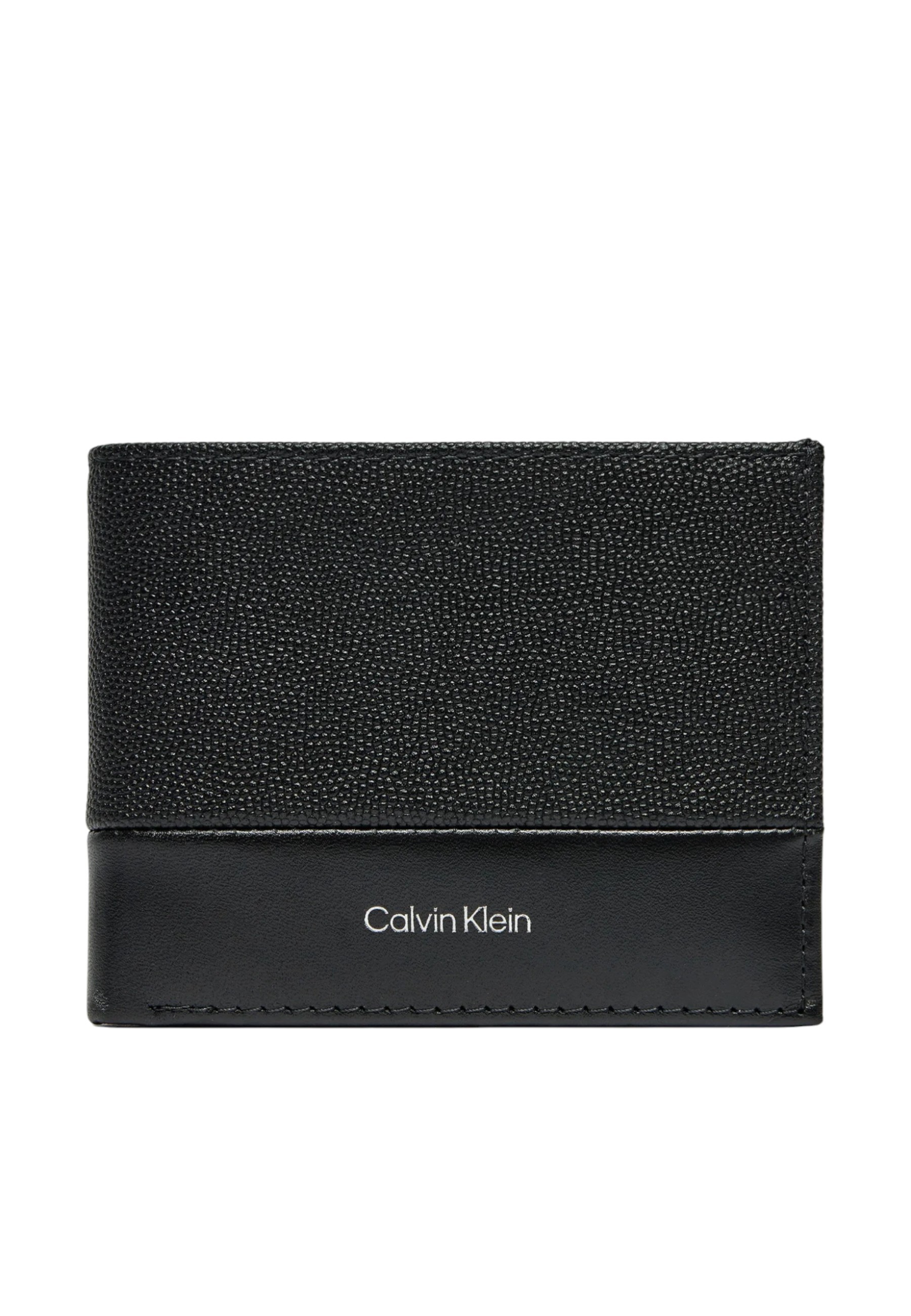 

Кошелек мужской Calvin Klein кожаный комбинированный, черный